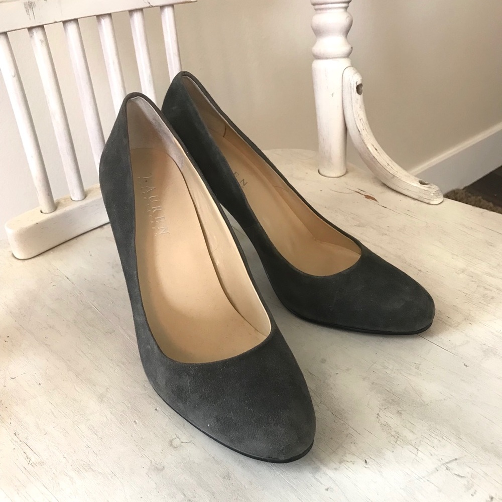 RALPH LAUREN Pumps | suede gray